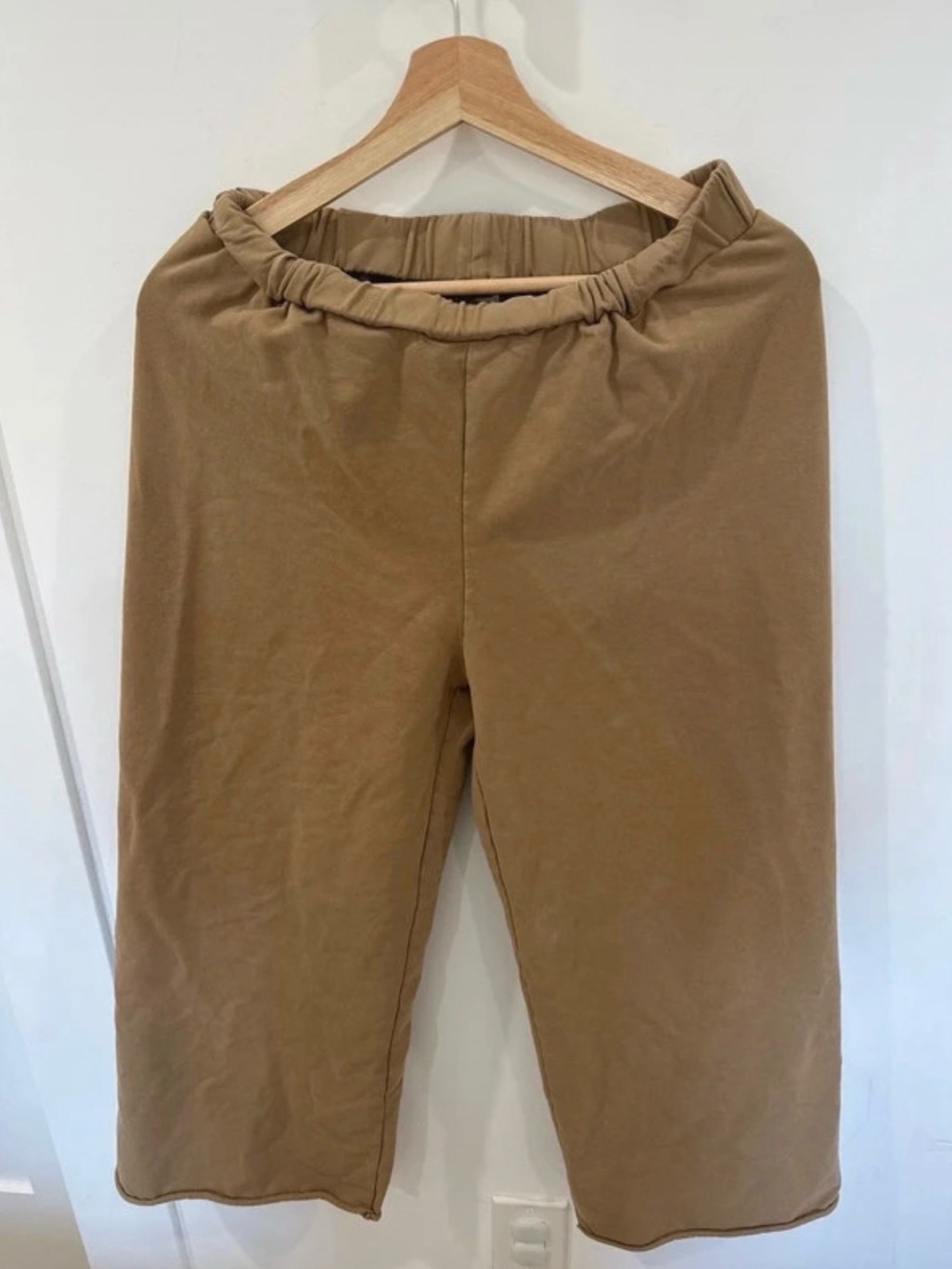 The Simple Folk Wide-Leg Pull-On Pants in Tan - Picture 3 of 4
